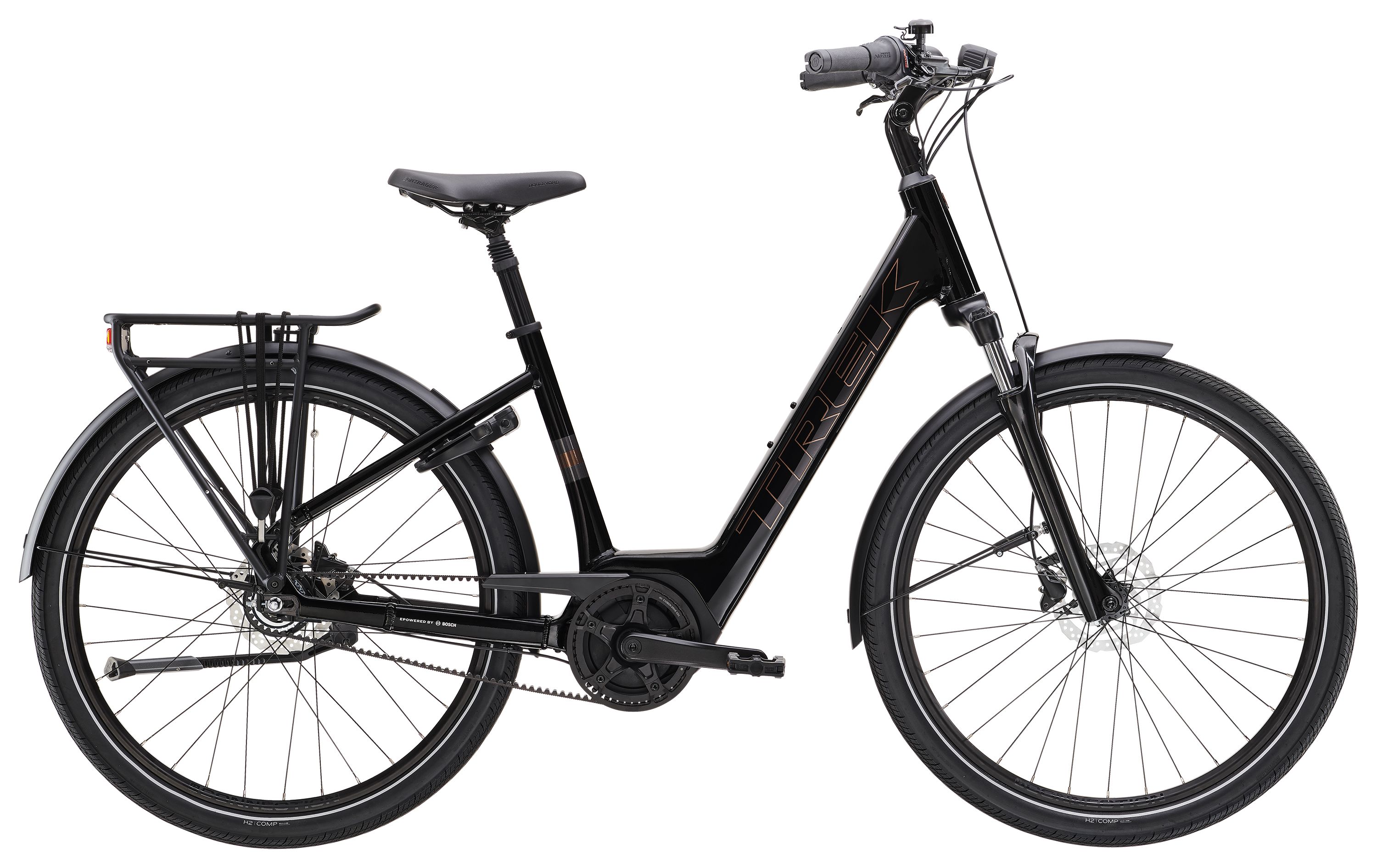 Product Image for Trek District+ 2 Belt Lowstep - Elcykel - 7-växlad, Trek Black, Ramstorlek: M