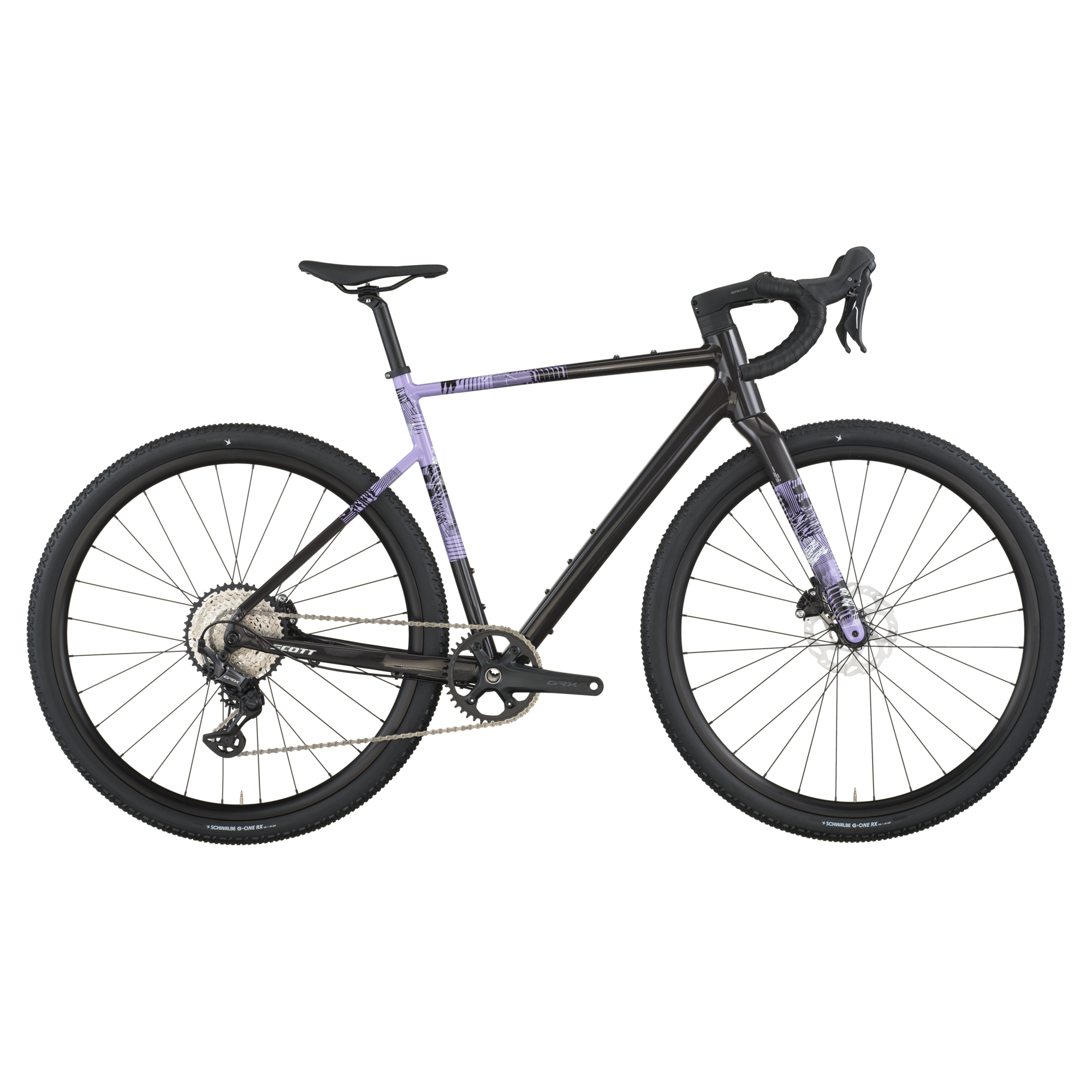 Product Image for Scott Speedster Gravel 10 - 12-växlad, carbon black/tulip purple, Ramstorlek: XS