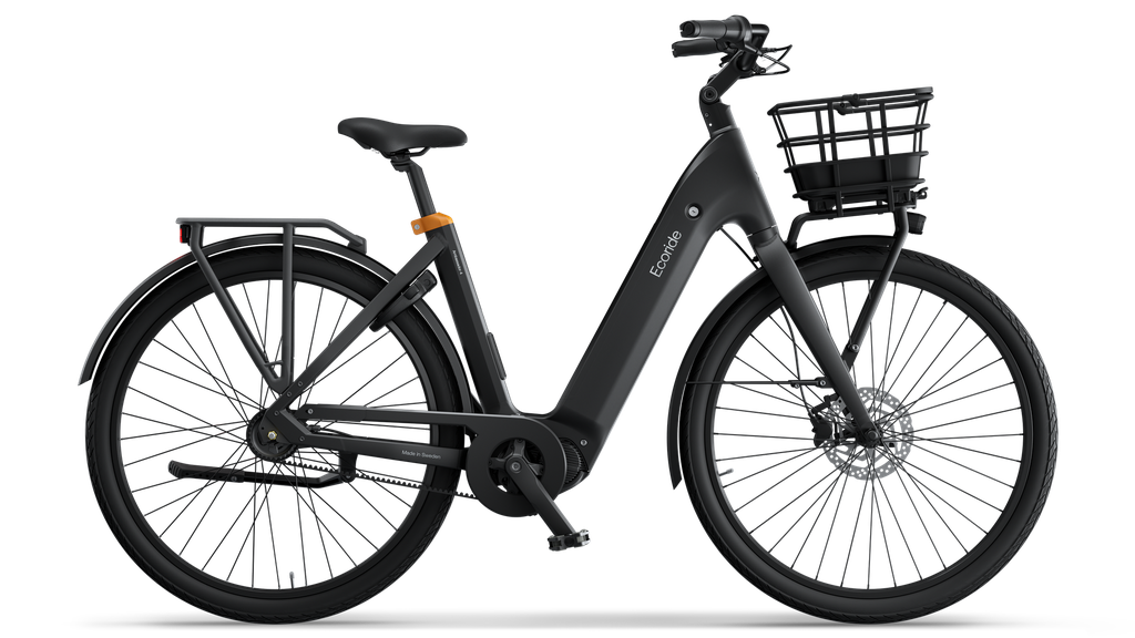 Product Image for Ecoride Ambassador 4 Mittmotor remdrift fotbroms - Elcykel - 5-växlad, Svart, Ramstorlek: XL