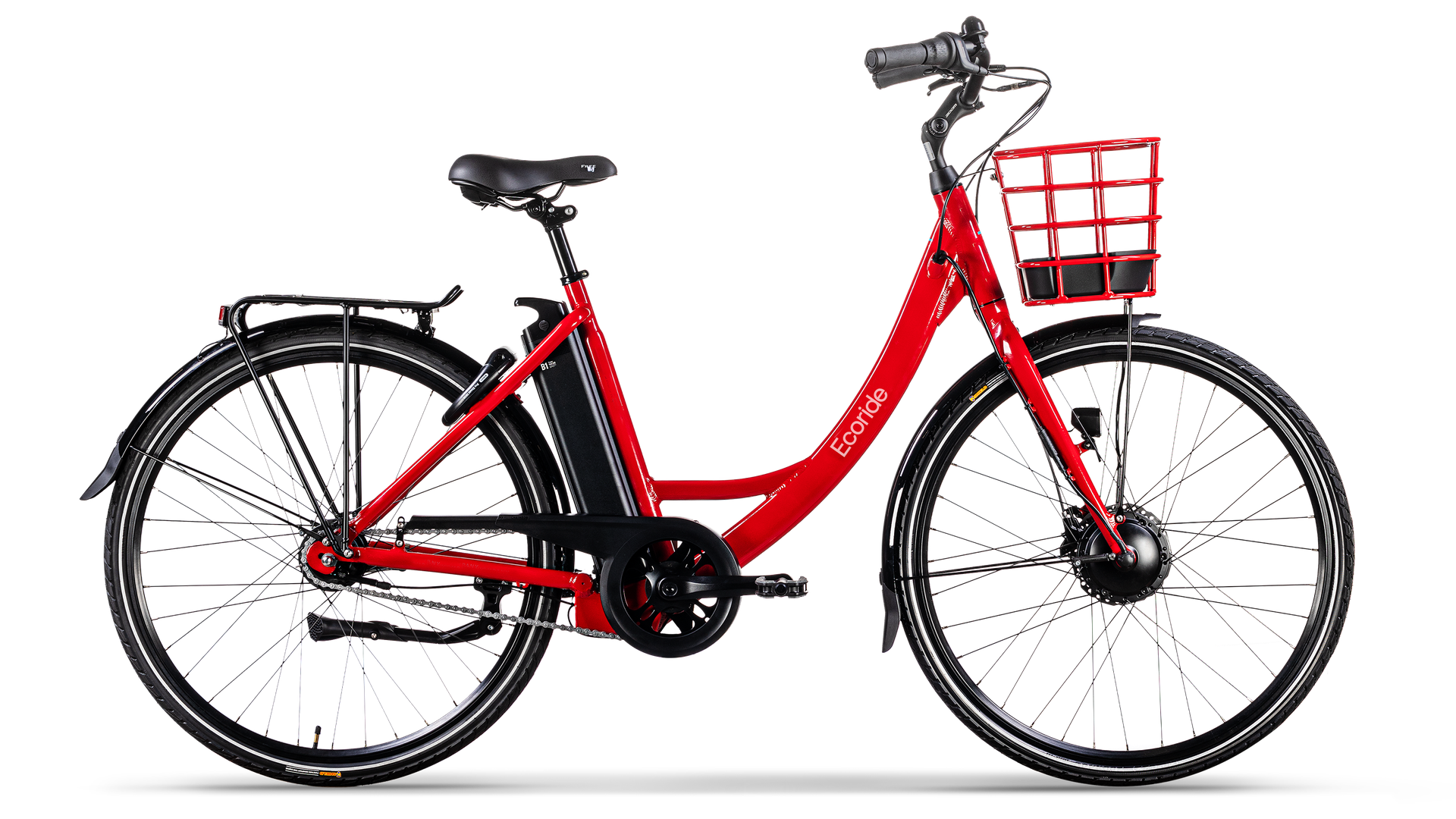 Product Image for Ecoride Ambassador 3 Navmotor kedja fotbroms - Elcykel - 7-växlad, Röd, Ramstorlek: Onesize