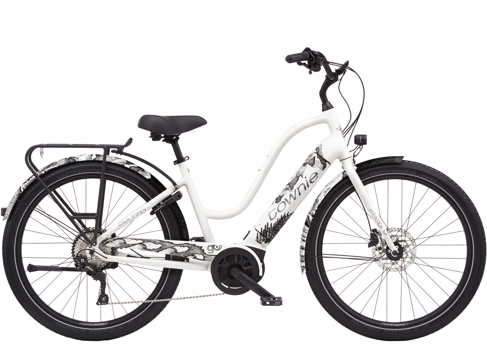 Product Image for Electra Townie Path Go! 10D EQ Step-Thru - Elcykel - 10-växlad, Pearl White, Ramstorlek: M