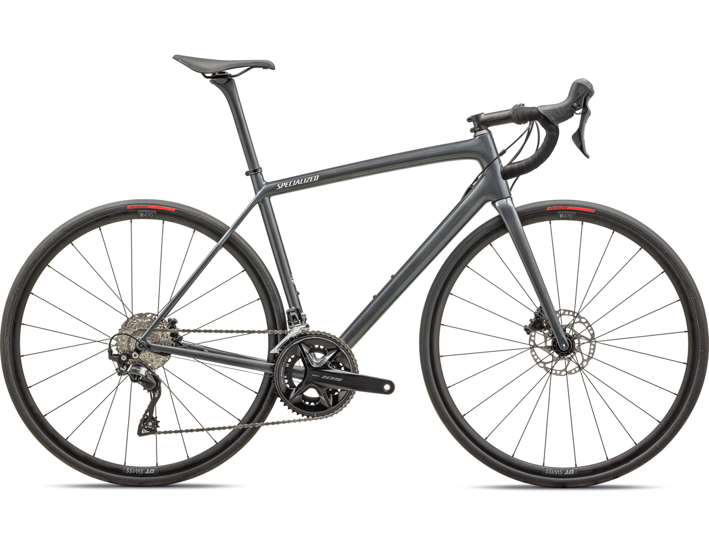Product Image for Specialized Aethos Sport - Shimano 105 - 24-växlad, Gloss Fog Tint Carbon Dune White, Ramstorlek: 58