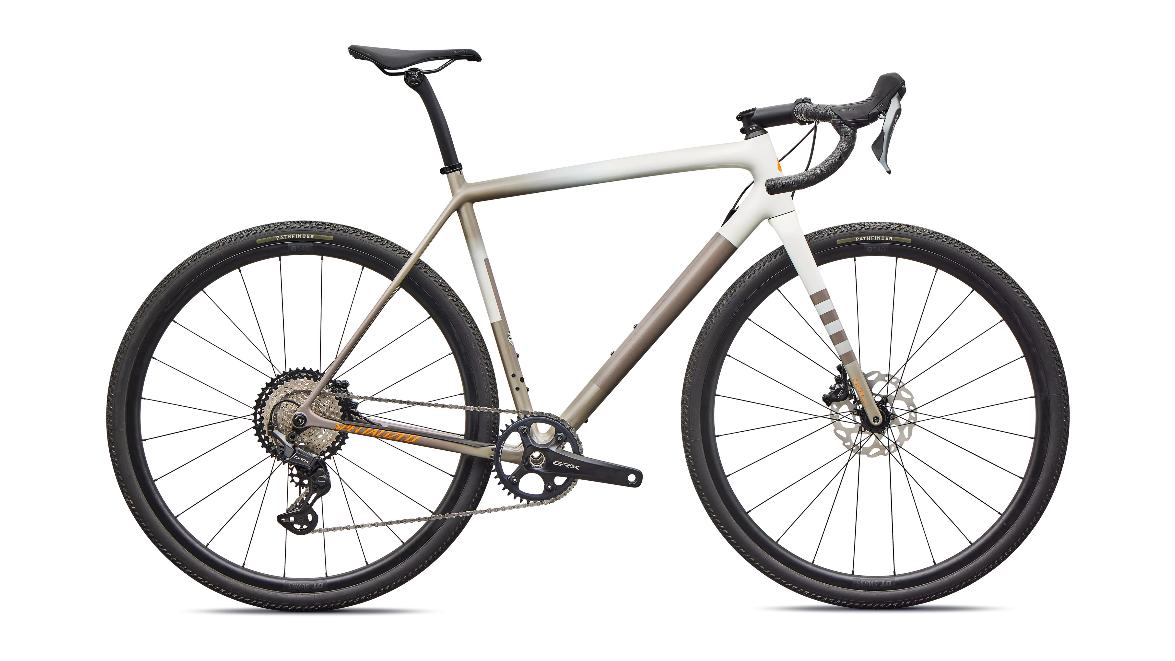 Product Image for Specialized Crux Comp - 12-växlad, Dune White/Sandstone Metallic, Ramstorlek: 58