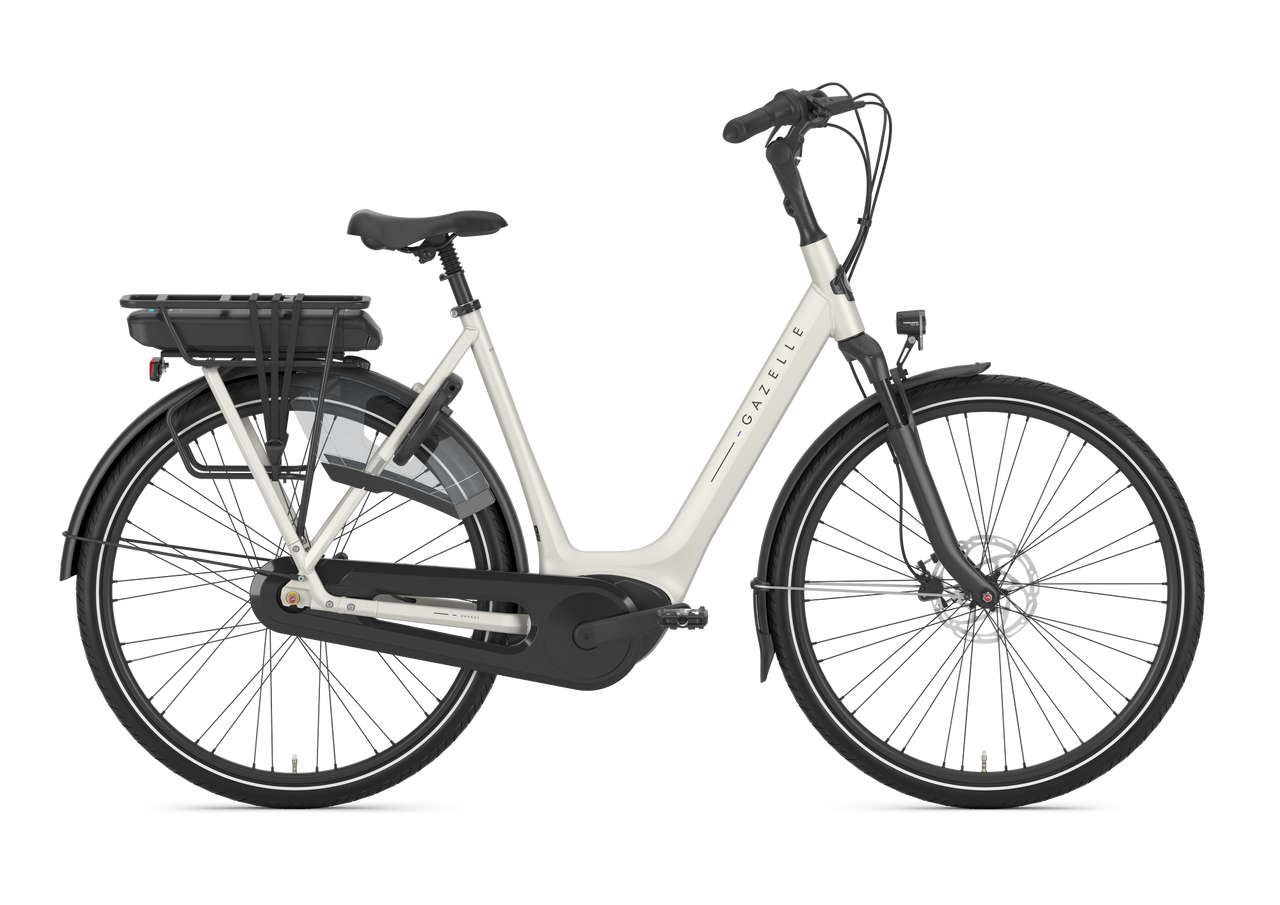 Product Image for Gazelle Orange C8 HMB 500Wh - Elcykel - 8-växlad, Ivory White, Ramstorlek: 57