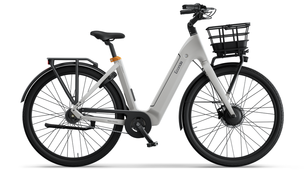 Product Image for Ecoride Ambassador 4 Navmotor kedja fotbroms - Elcykel - 5-växlad, Vit, Ramstorlek: S