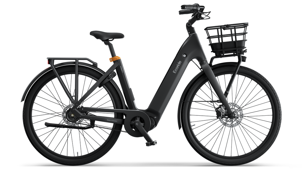 Product Image for Ecoride Ambassador 4 Mittmotor remdrift skivbroms - Elcykel - 5-växlad, Svart, Ramstorlek: XL