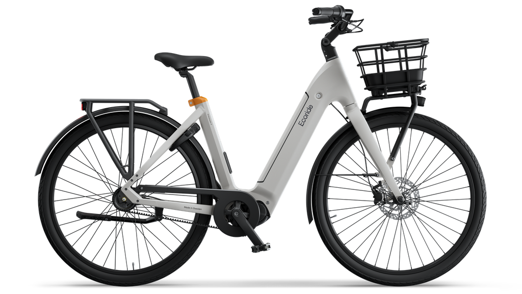 Product Image for Ecoride Ambassador 4 Mittmotor remdrift fotbroms - Elcykel - 5-växlad, Vit, Ramstorlek: M/L