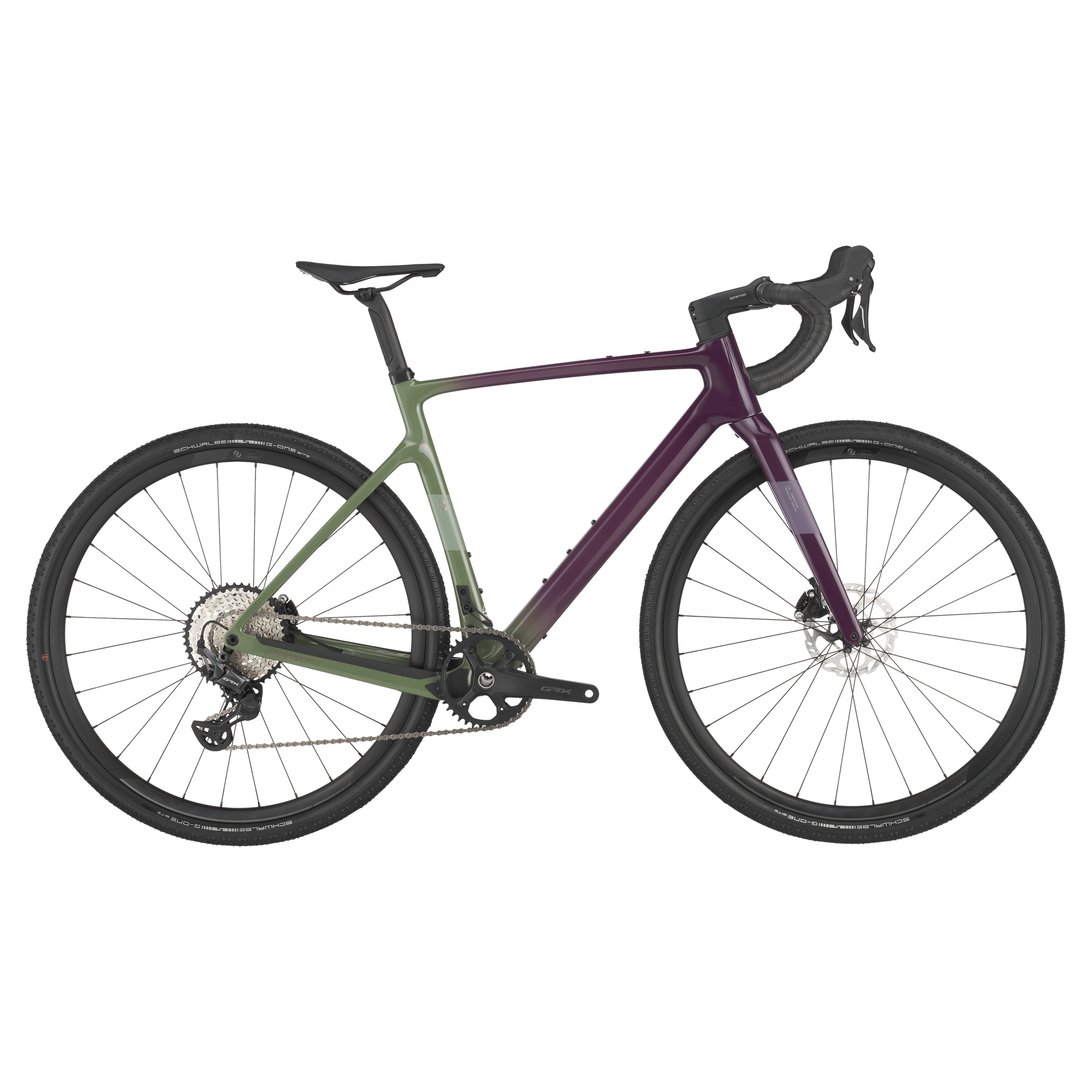 Product Image for Scott Addict Gravel 40 - 12-växlad, Olivine Green/Blackberry Purple, Ramstorlek: L