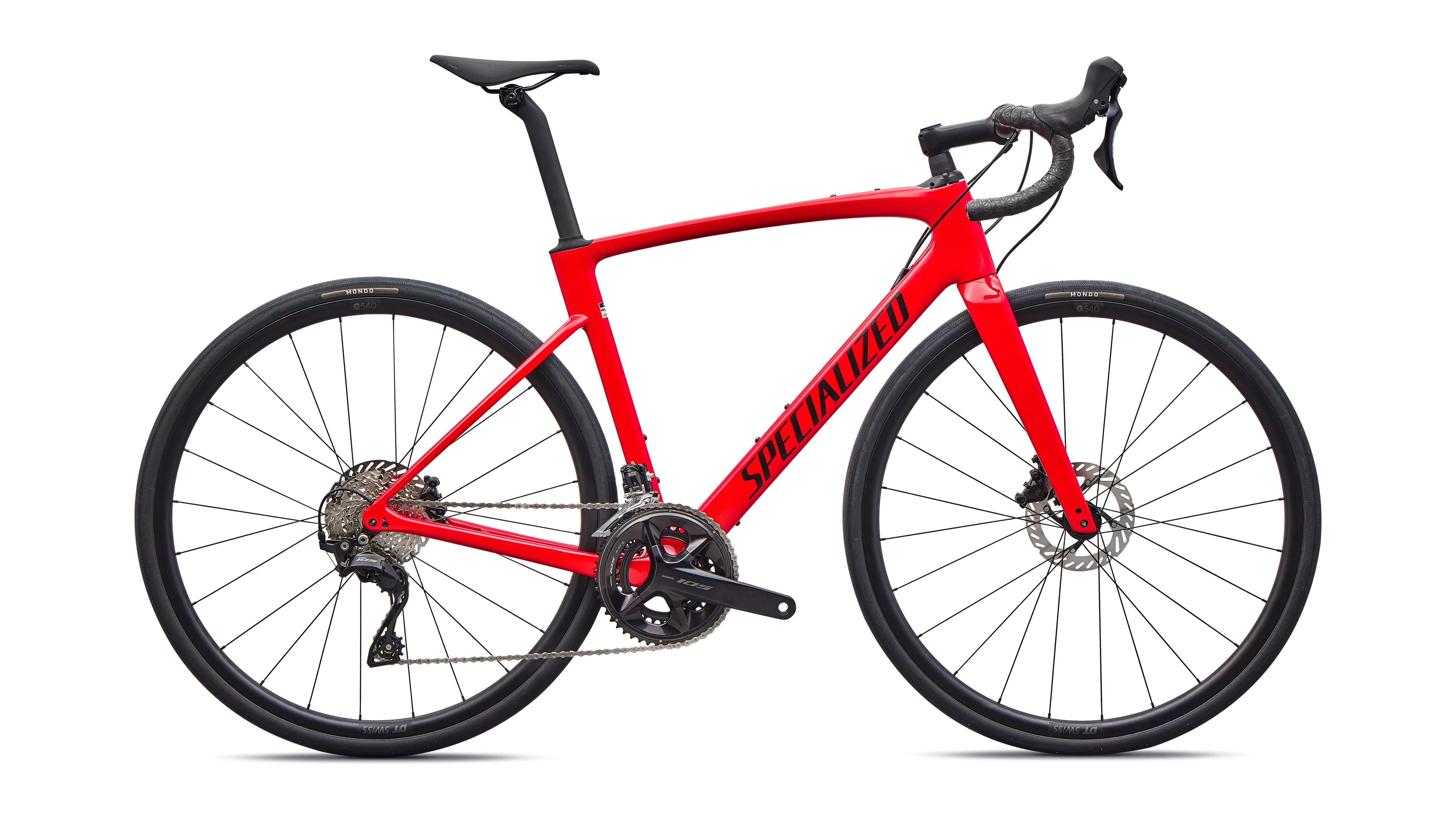 Product Image for Specialized Roubaix SL8 Sport 105 - 24-växlad, Gloss Vivid Red/Obsidian, Ramstorlek: 61