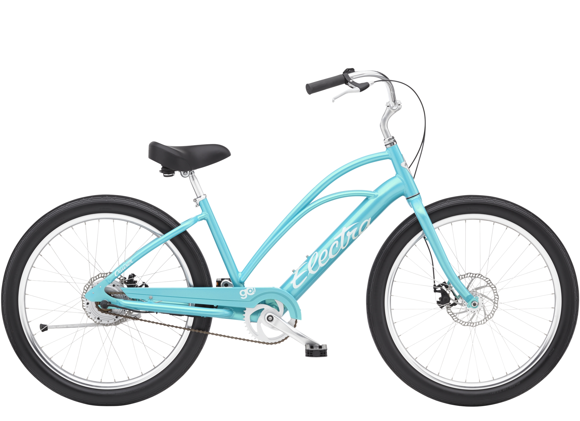 Product Image for Electra Cruiser Go! Step-Thru - Elcykel - 1-växlad, Bora Bora Blue, Ramstorlek: M
