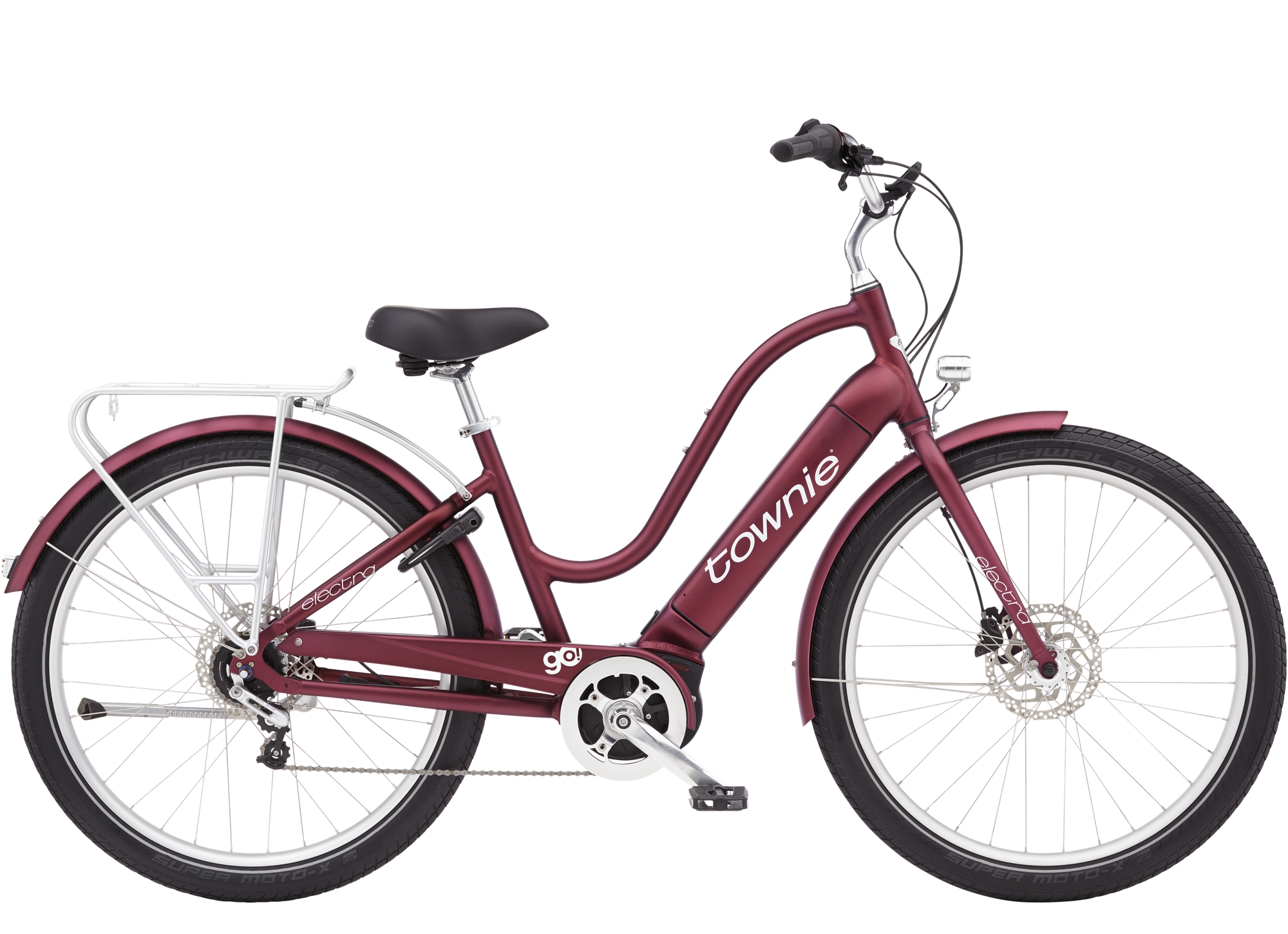 Product Image for Electra Townie Path Go! 5i Step-Thru - Elcykel - 5-växlad, Matte Rosewood, Ramstorlek: M