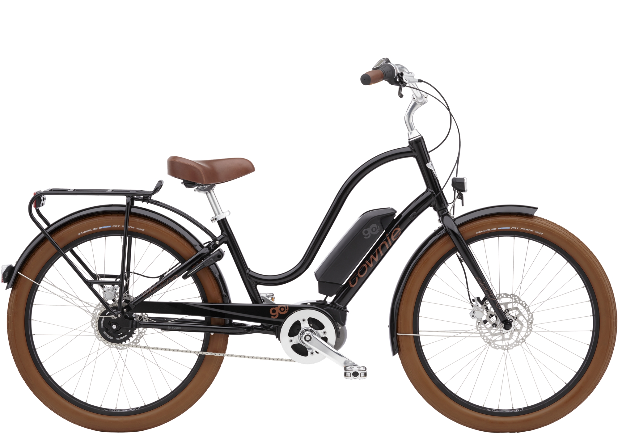 Product Image for Electra Townie Go! 5i EQ Step-Thru - Elcykel - 5-växlad, Ebony, Ramstorlek: 26